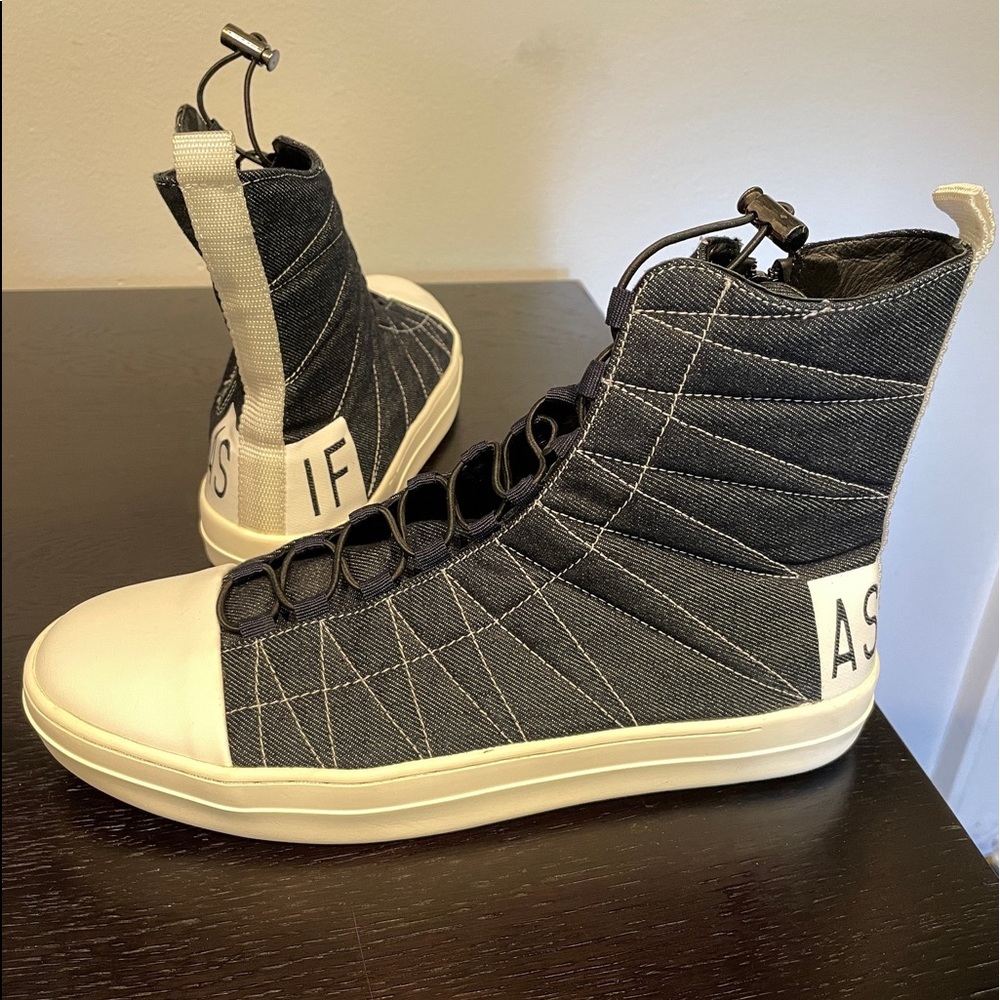 ASIF (As Seen In the Future) EPOCH Hi-Top Denim Boots 9.5